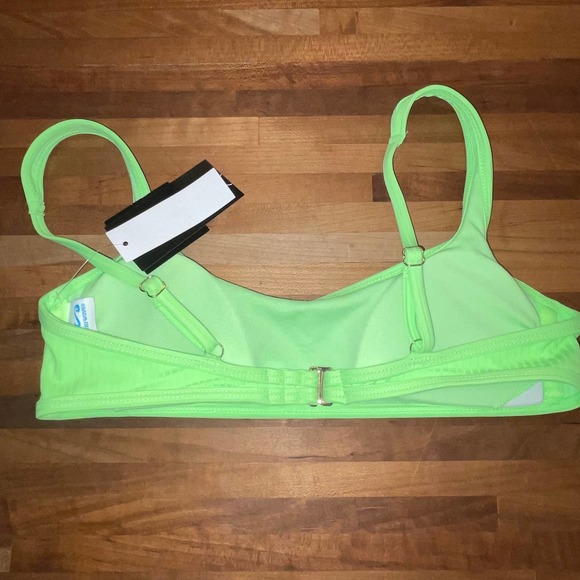 California Waves 3 piece bikini set, floral / green Small - Picture 5 of 12